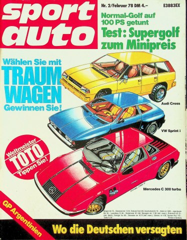 Deckblatt Sport Auto (02/1978)